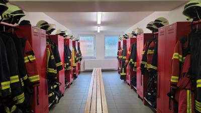 Umkleinekabinen der Kameraden