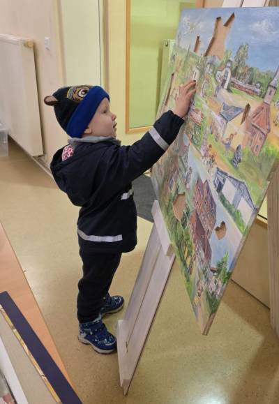 Das Puzzle wird schon gleich ausprobiert.