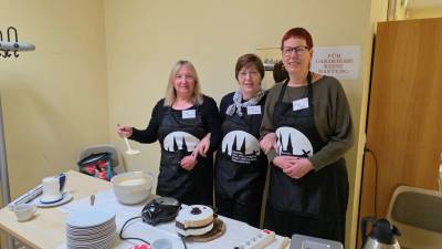 Unser Backteam versorgte die Besucher mit frisch gebackenen Waffeln.