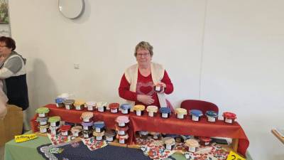 Stand selbstgemachte Marmelade