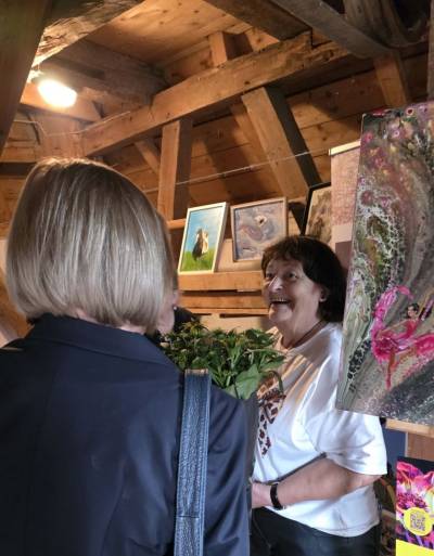 Glückwünsche zur Eröffnung der Vernissage