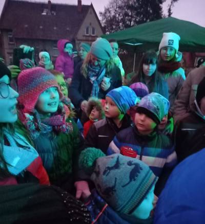 freudige Kinderaugen