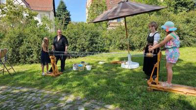 Vorführung Seildrehen