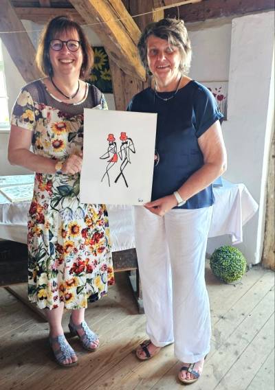 v.l.Vorsitzende Yvette Below und Christel Woizick