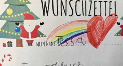 Wunschzettel wurden liebvoll gestaltet.