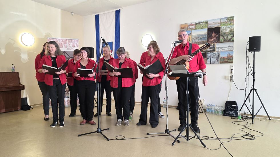 Klietznicker Dorfspatzen bei ihrem Auftritt